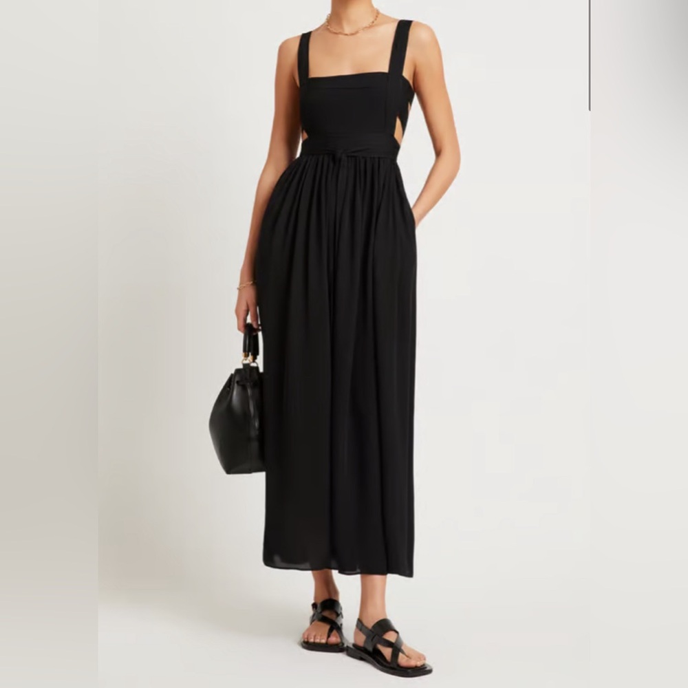 Matteau Black Backless Dress